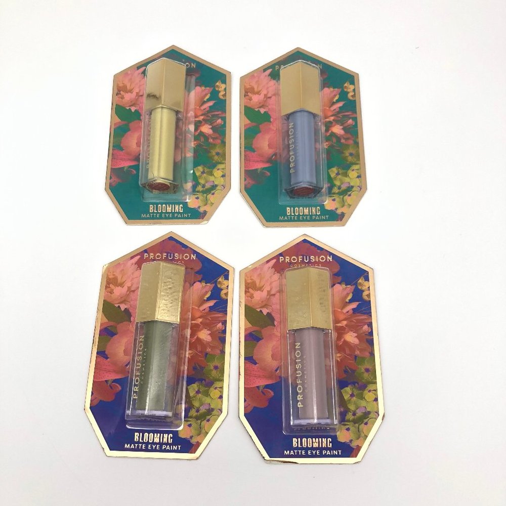 Profusion Cosmetics Blooming Matte Eye Paint, Daffodil Bluebird Marimo Sweat Pea